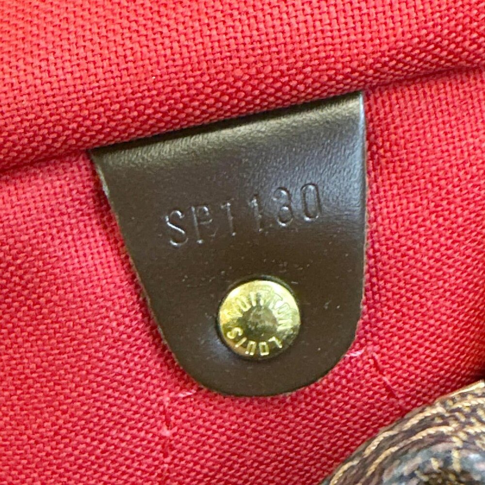 Louis Vuitton Speedy 30 Damier Ebene Satchel Bag Brown - Picture 10 of 10